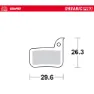 Moto-master 731733 Sram Organiska Skivbromsbelägg, Grey, One Size