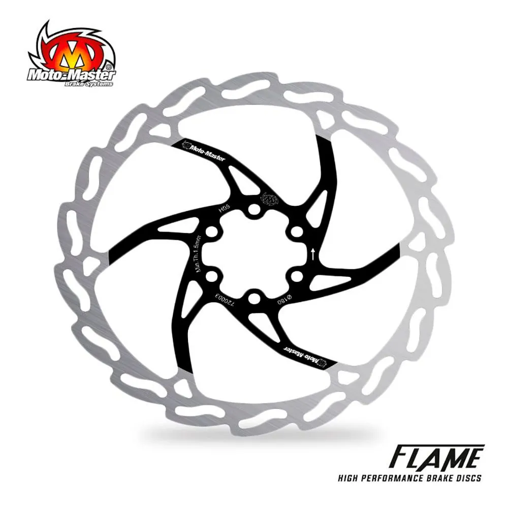 Moto-master Flame Bromsskiva, Silver, 160mm