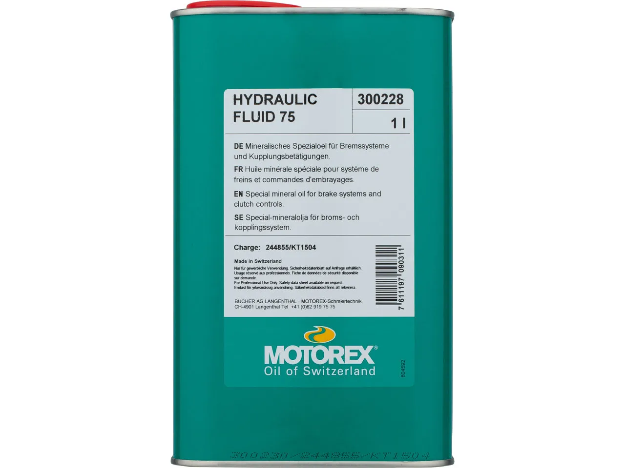 Motorex Hydraulic Fluid 75 Bremsflüssigkeit Mineralöl, Grey, One Size
