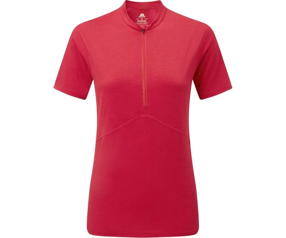 Mountain Equipment Nava SS Zip Tee Women Mountain Equipment Nava SS Zip Tee Women