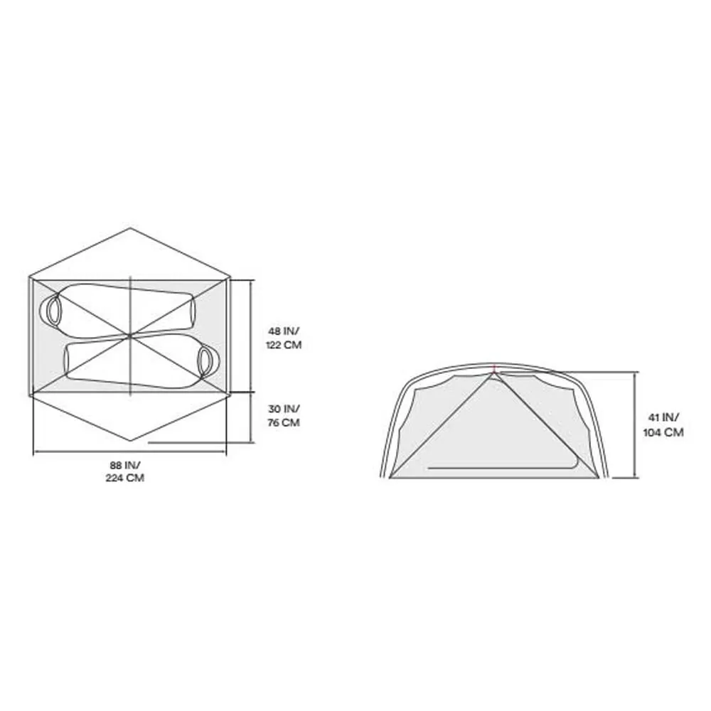 Mountain Hardwear Aspect 2p Tält, Grey ice, 2 Platser