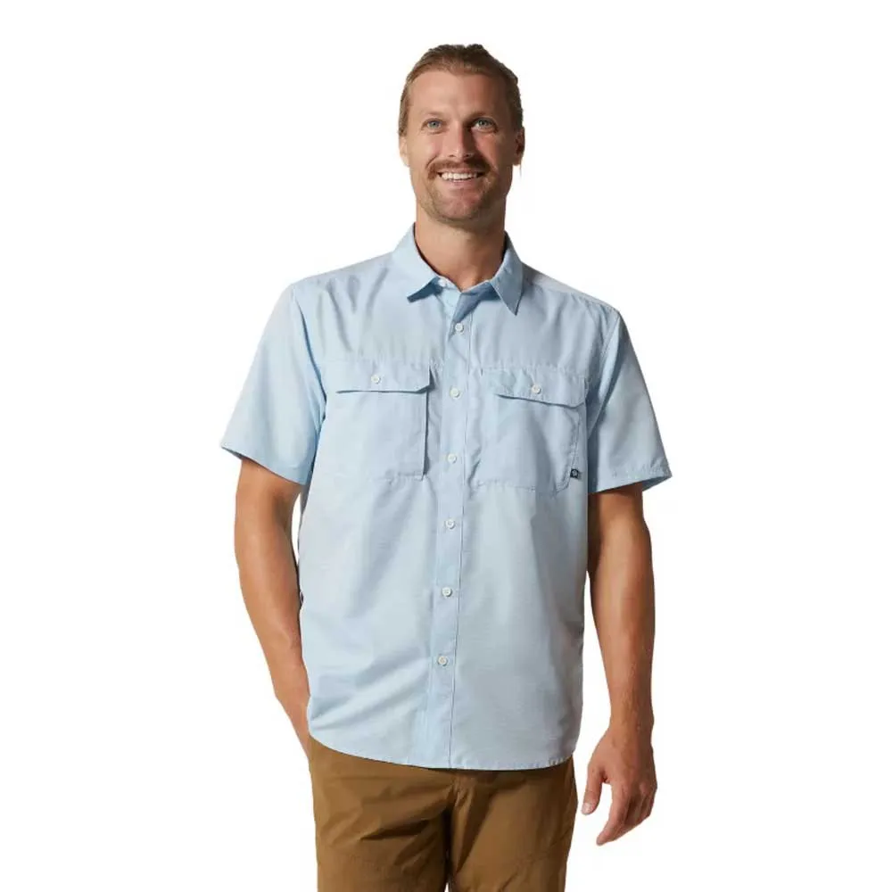 Mountain Hardwear Canyon Kortärmad Skjorta, Blue chambray