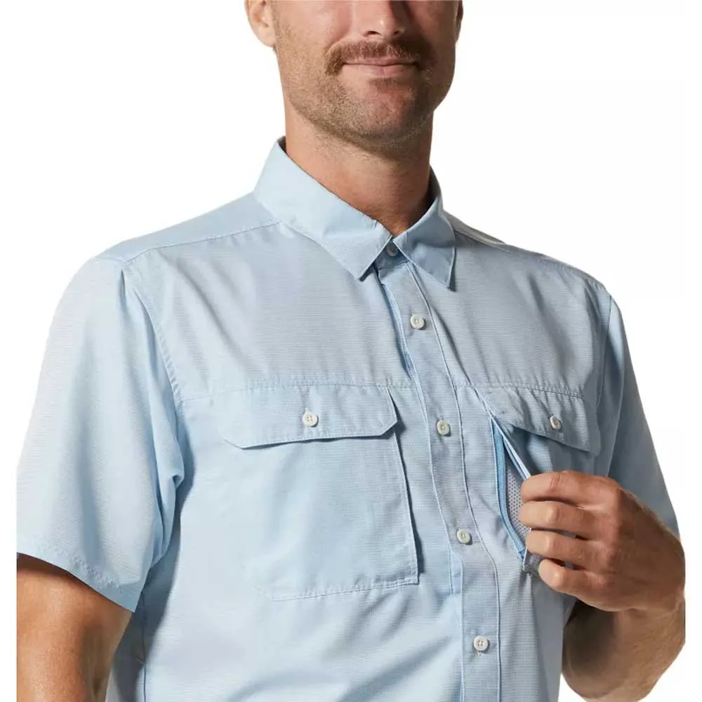 Mountain Hardwear Canyon Kortärmad Skjorta, Blue chambray