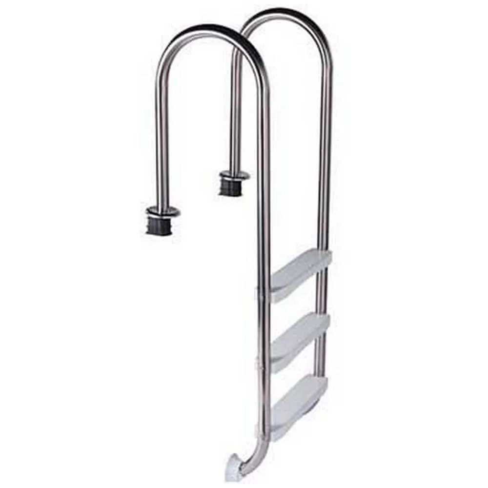 Mountfield Azuro Smal 3-stegs Plaststege För Ovanmarkspooler 110 Cm unisex, Stainless steel, One Size