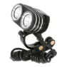 MSC BIKES 2000 Double Framlampa, Black, 2000 Lumens
