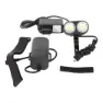 MSC BIKES 2000 Double Framlampa, Black, 2000 Lumens