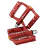 MSC BIKES Alu Plataform Crmo Cykelpedaler, Red, One Size