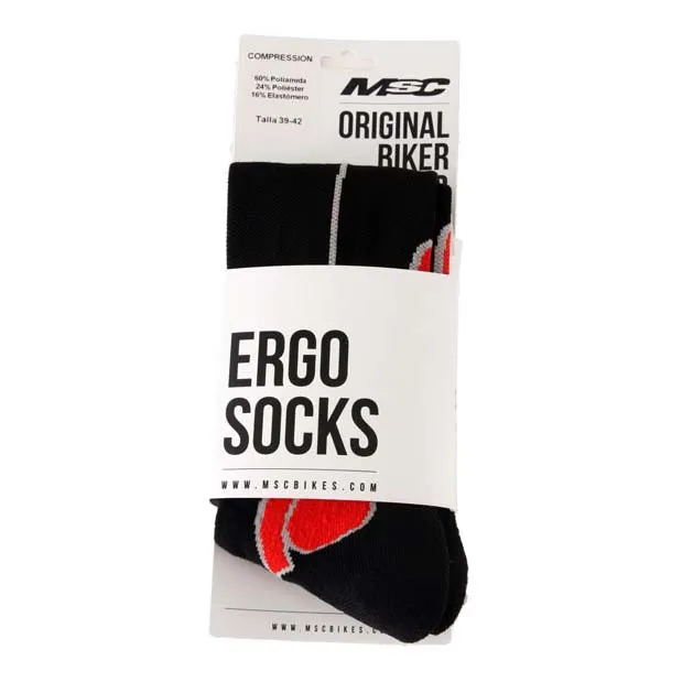 MSC BIKES Ergo Compressive Strumpor, Black