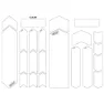 MSC BIKES Impakt 0.3 Mm E-bike Ramsskyddsklistermärken, Clear, One Size
