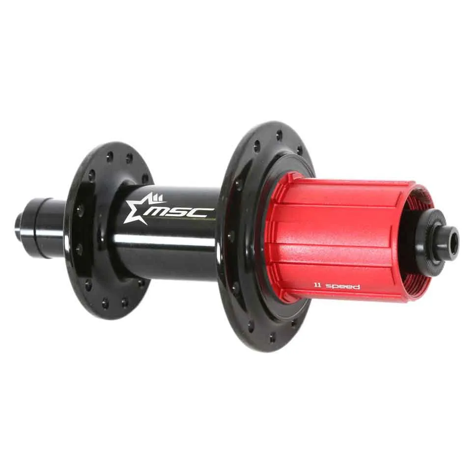 MSC BIKES Qr Baknav, Black / red, 24H, 10 x 130mm MSC BIKES Qr Baknav, Black / red, 24H, 10 x 130mm