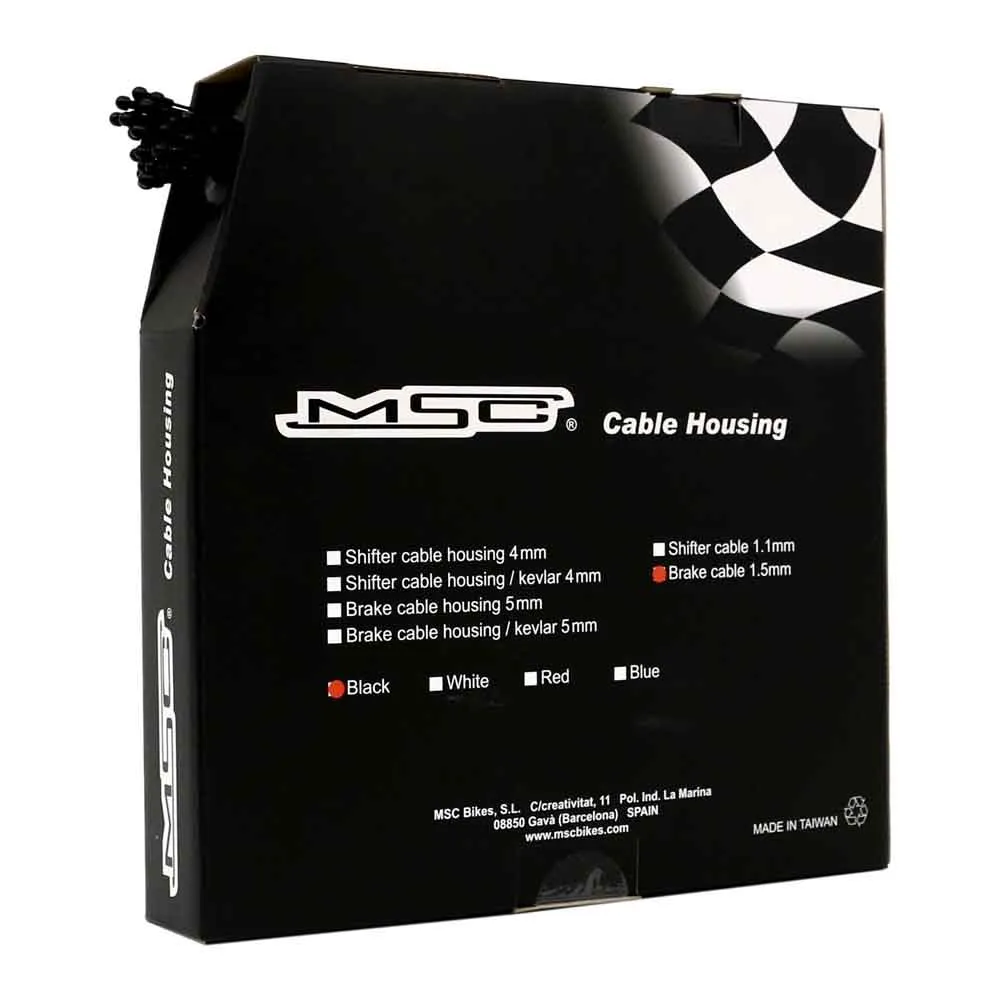 MSC BIKES Road Ptfe Bromskabel 50 Enheter, Black, 1.2 x 1700mm MSC BIKES Road Ptfe Bromskabel 50 Enheter, Black, 1.2 x 1700mm