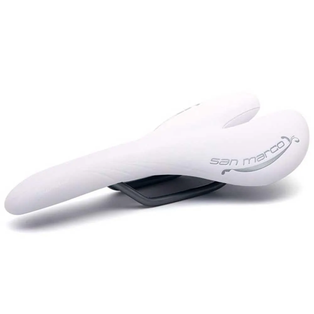 MSC BIKES San Marco Aspide Starup Glamour Cykelsadel, White, One Size