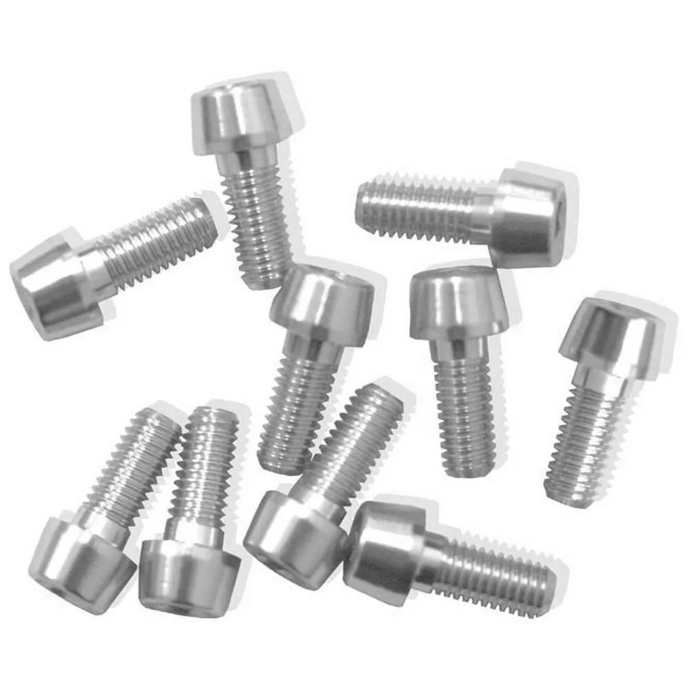 MSC BIKES Tiso Bolts M5x12 Snodised Skruv 10 Enheter, Silver, One Size