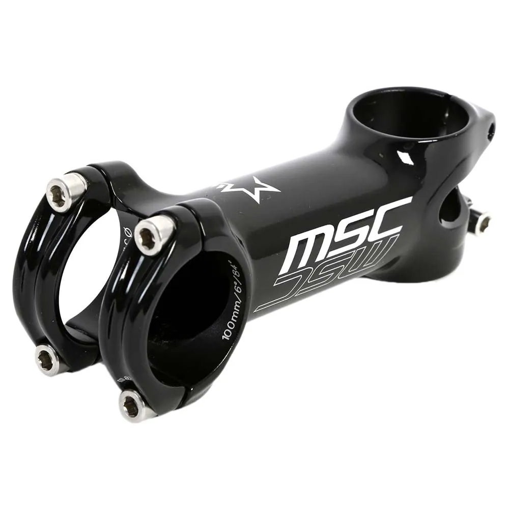 MSC BIKES Ultralight Cykelstyrstam, Black, 110mm, 6º MSC BIKES Ultralight Cykelstyrstam, Black, 110mm, 6º