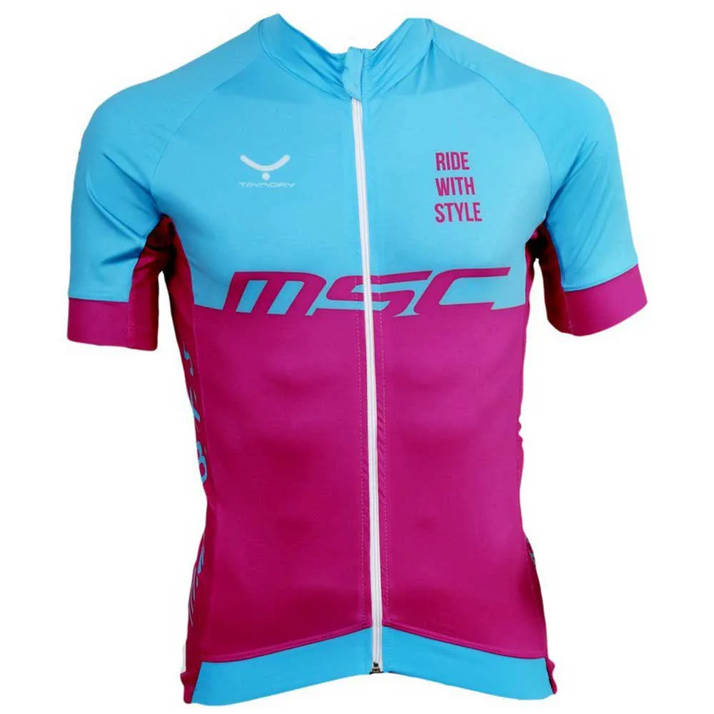 MSC BIKES Xc Korta ärmar Cykeltröja, Blue / pink, S MSC BIKES Xc Korta ärmar Cykeltröja, Blue / pink, S