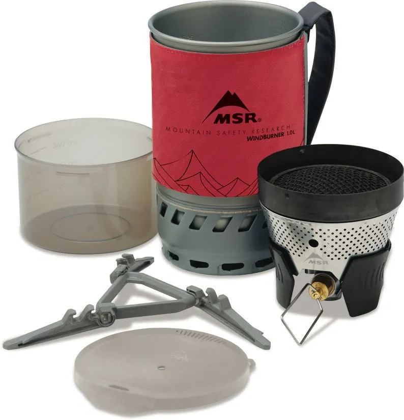 MSR WindBurner Personal Stove System, Red, One Size MSR WindBurner Personal Stove System, Red, One Size