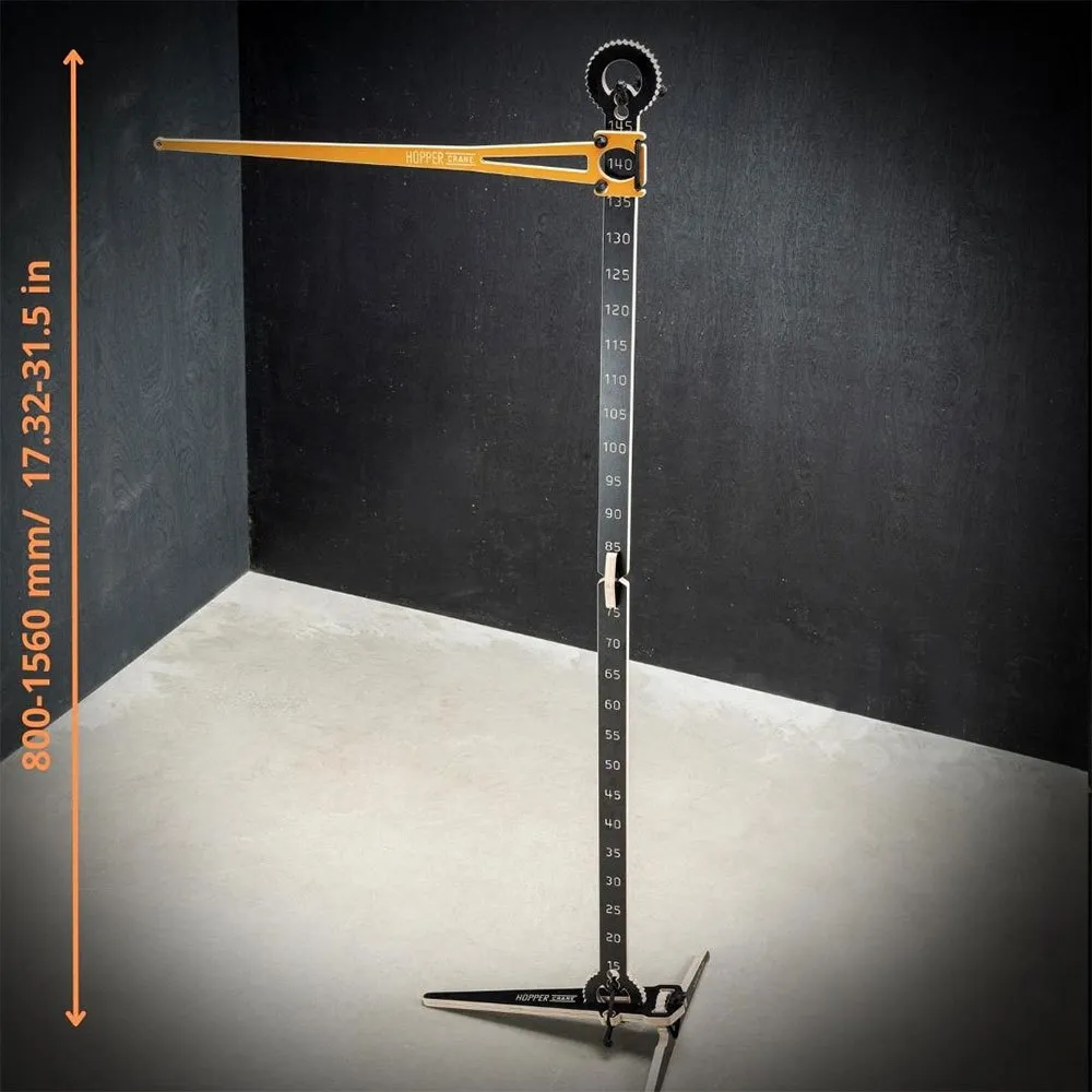 MTB Hopper Mobilhållare Med Trana Som Hoppar över En Stjärnpinne, Black, 150kg