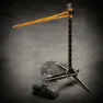 MTB Hopper Mobilhållare Med Trana Som Hoppar över En Stjärnpinne, Black, 150kg