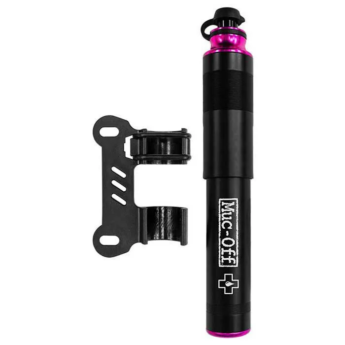 Muc-Off Airmach Presta/standard Mini Pump, Black, 110psi Muc-Off Airmach Presta/standard Mini Pump, Black, 110psi