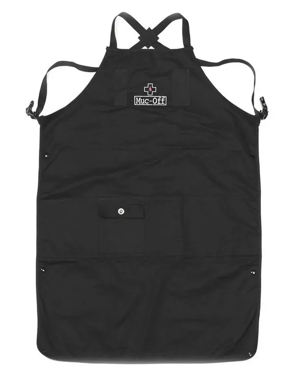 Muc-Off Høykvalitets Verkstedsforkle, Black, One Size
