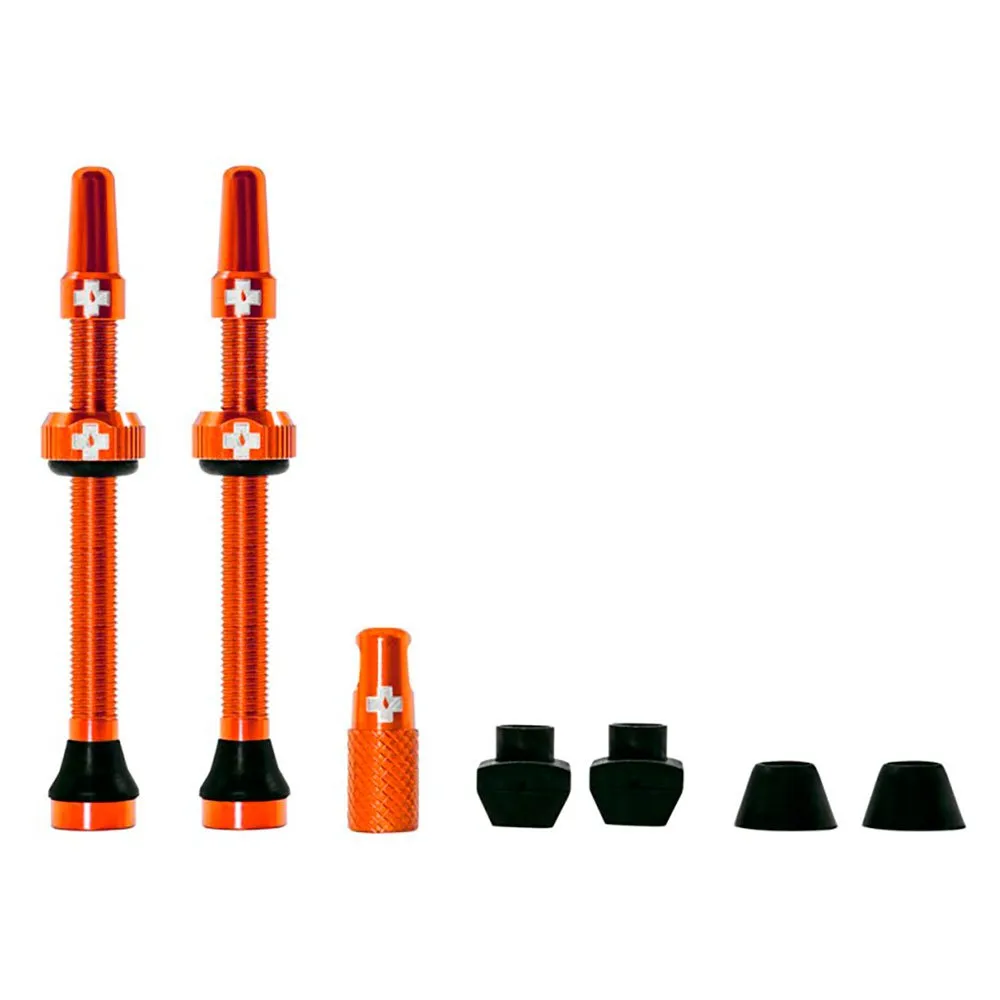 Muc-Off Tubeless Presta Ventil, Orange, 60mm