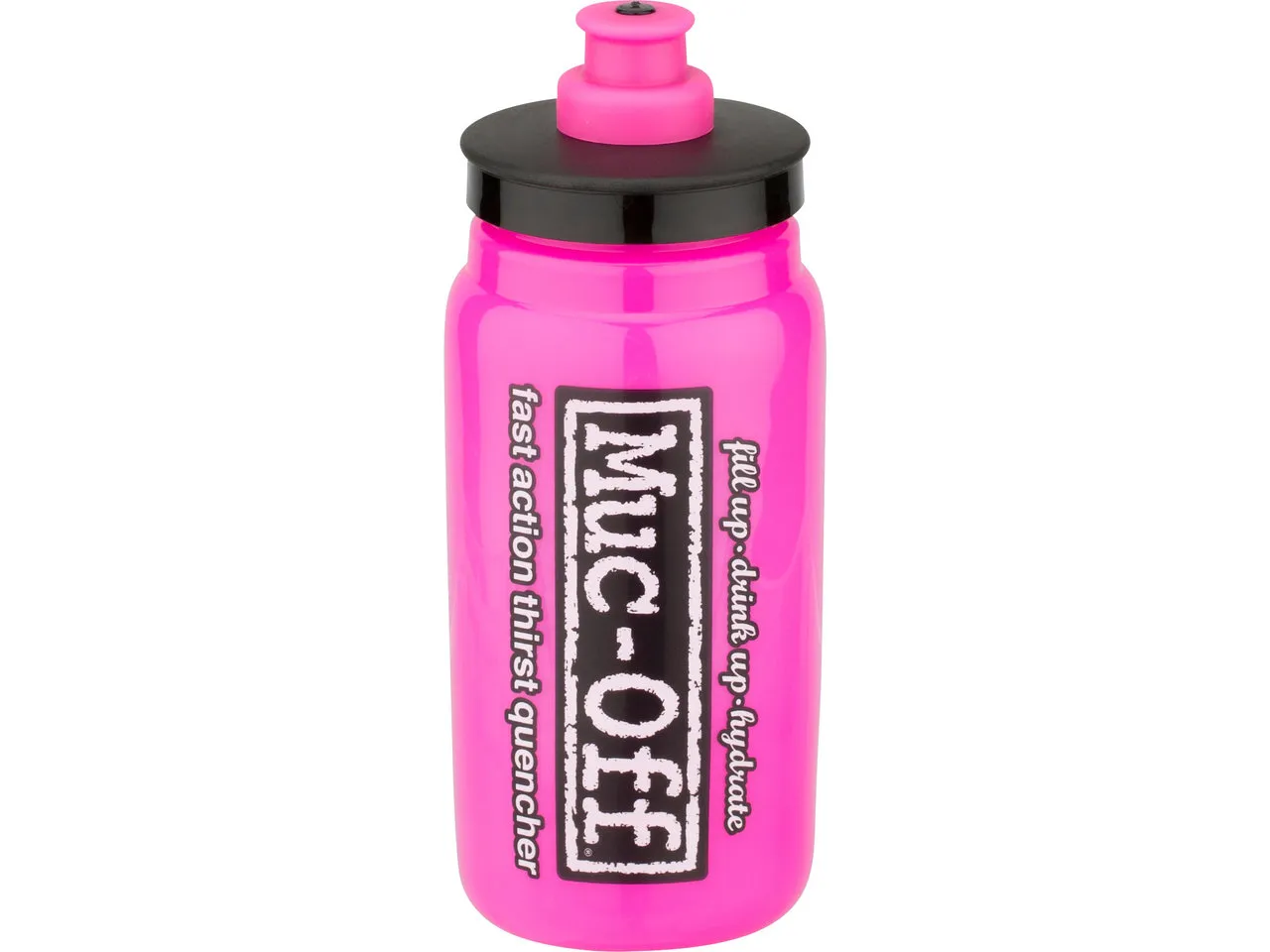 Muc-Off X Elite Fly Trinkflasche 550 ml, Rosa/Svart