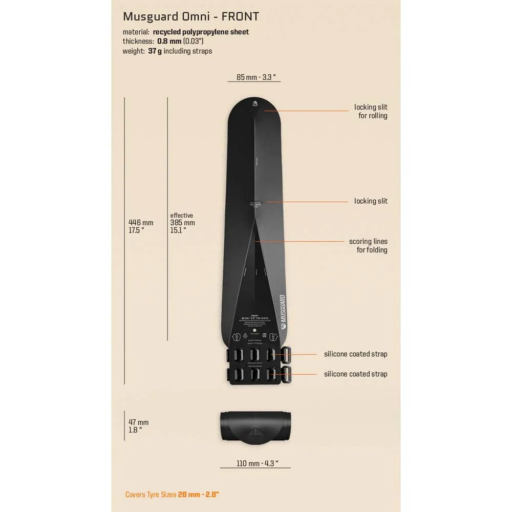 Musguard Omni Skärmset, Black, 26-27.5-29"