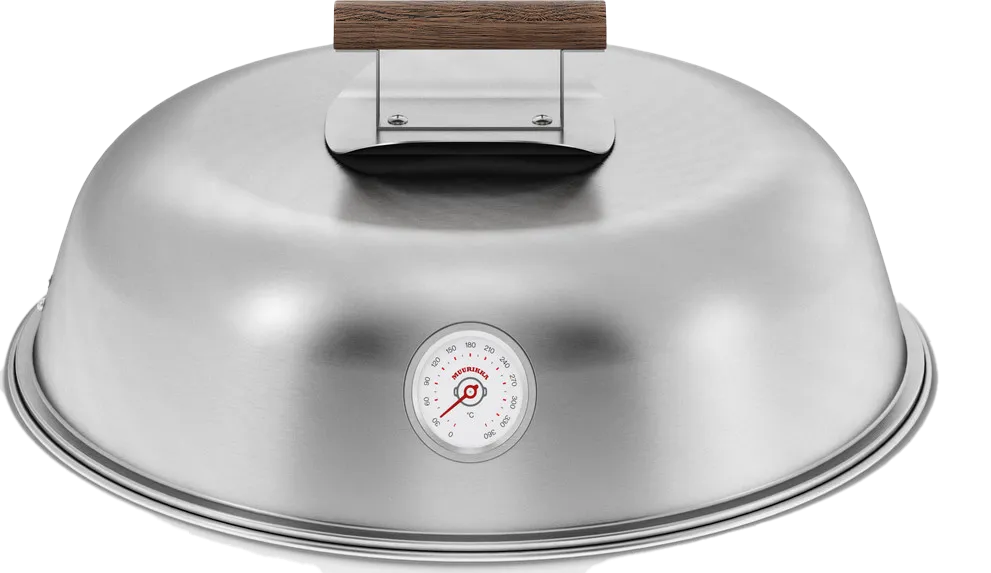 Muurikka Lid With Termometer, Stainless Steel, not_defined