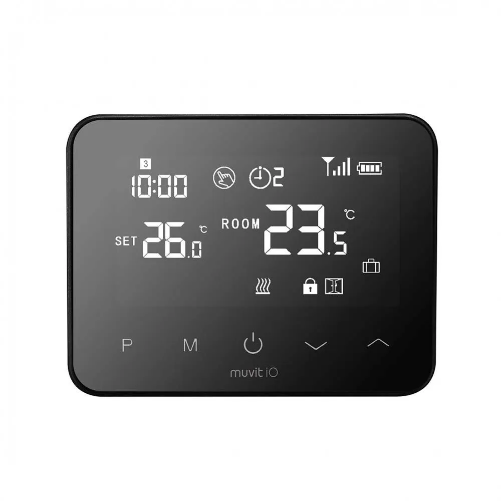 Muvit IO Miosth001 Smart Termostat, Black, One Size