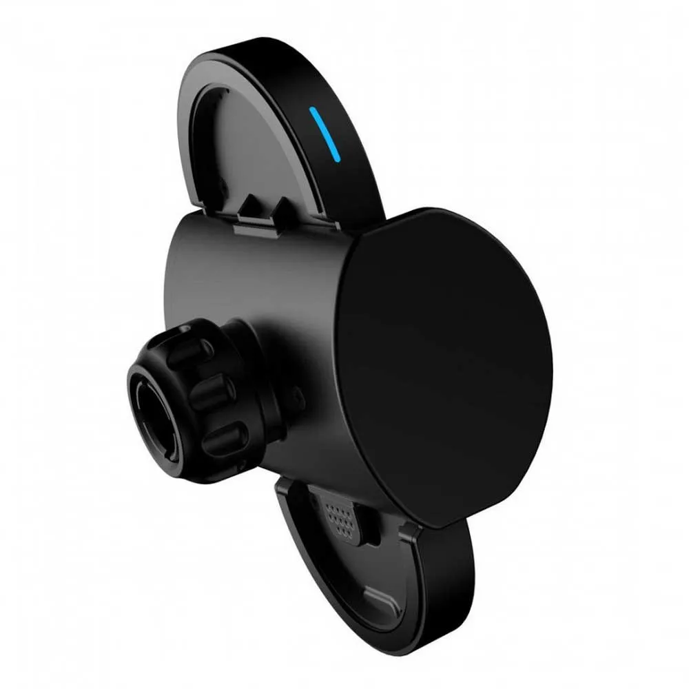 Muvit Mobilhållare För Bil Med Qi Trådlös Laddare 5w/7.5w För Instrumentpanel/vindruta/ventilationsgaller 2a 10w, Black, One Size