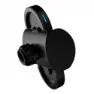 Muvit Mobilhållare För Bil Med Qi Trådlös Laddare 5w/7.5w För Instrumentpanel/vindruta/ventilationsgaller 2a 10w, Black, One Size
