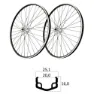 MVtek 24´´ V-brake 6/7s Hjulpar För Cykel, Black / silver, 15 x 100 / 12 x 142mm, Shimano/Sram HG