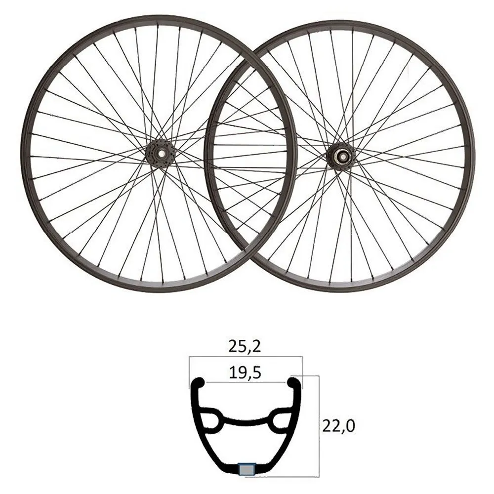 MVtek 700 6b Disc 9/10/11s Hjulset För Gravelcykel, Black, 12 x 100 / 12 x 142mm, Shimano/Sram HG MVtek 700 6b Disc 9/10/11s Hjulset För Gravelcykel, Black, 12 x 100 / 12 x 142mm, Shimano/Sram HG