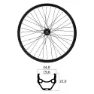 MVtek E-bike 26´´ Tubeless Mtb Framhjul, Black, 9 x 100mm