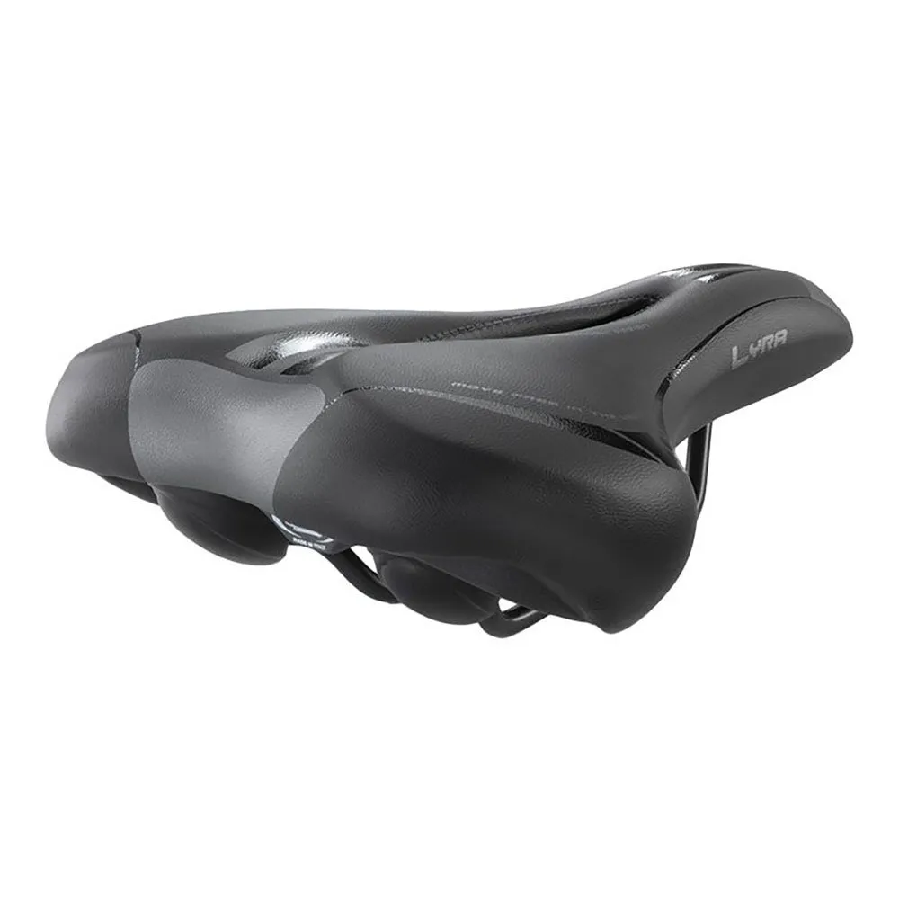 MVtek Plus Lyra E-bikes Cykelsadel, Black, 205mm