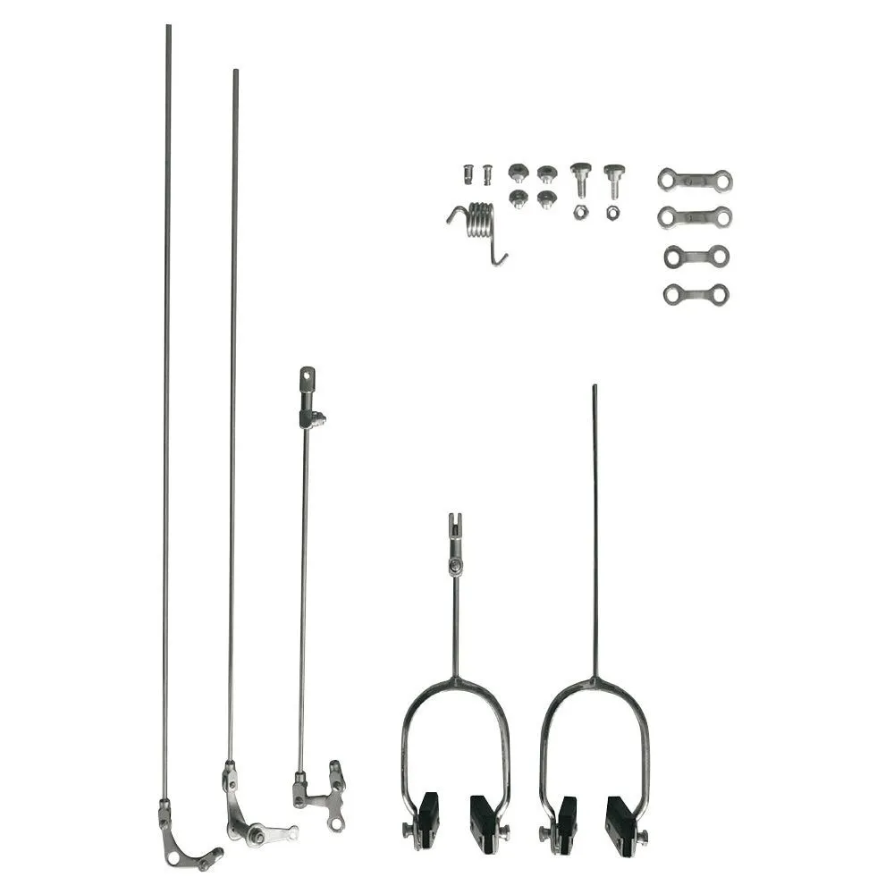 MVtek R Cycles Fälgbromsok, Black / silver, One Size