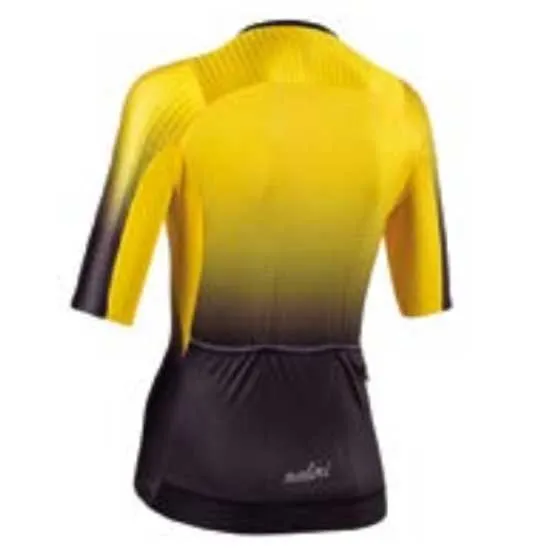 Nalini New Ergo Fit Korta ärmar Cykeltröja, Black / yellow, S Nalini New Ergo Fit Korta ärmar Cykeltröja, Black / yellow, S