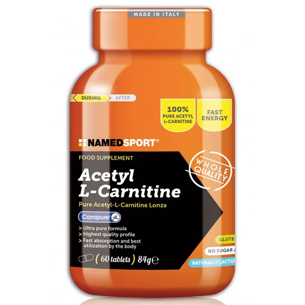 NAMEDSPORT Acetyl L-carnitine Tabletter Neutral Smak 60 Enheter, Neutral, One Size