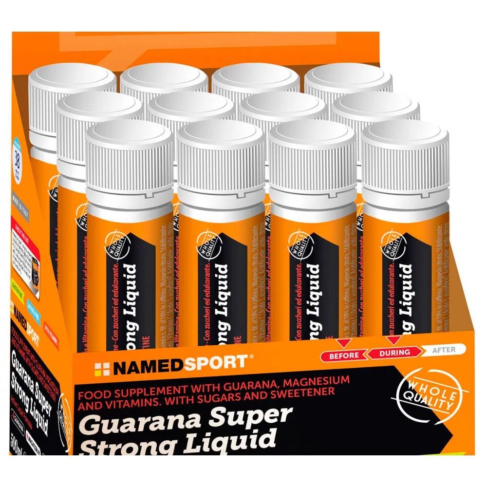 NAMEDSPORT Låda För Superstarka Vätskeampuller Neutral Smak Guarana 20ml 20 Enheter, Neutral, One Size