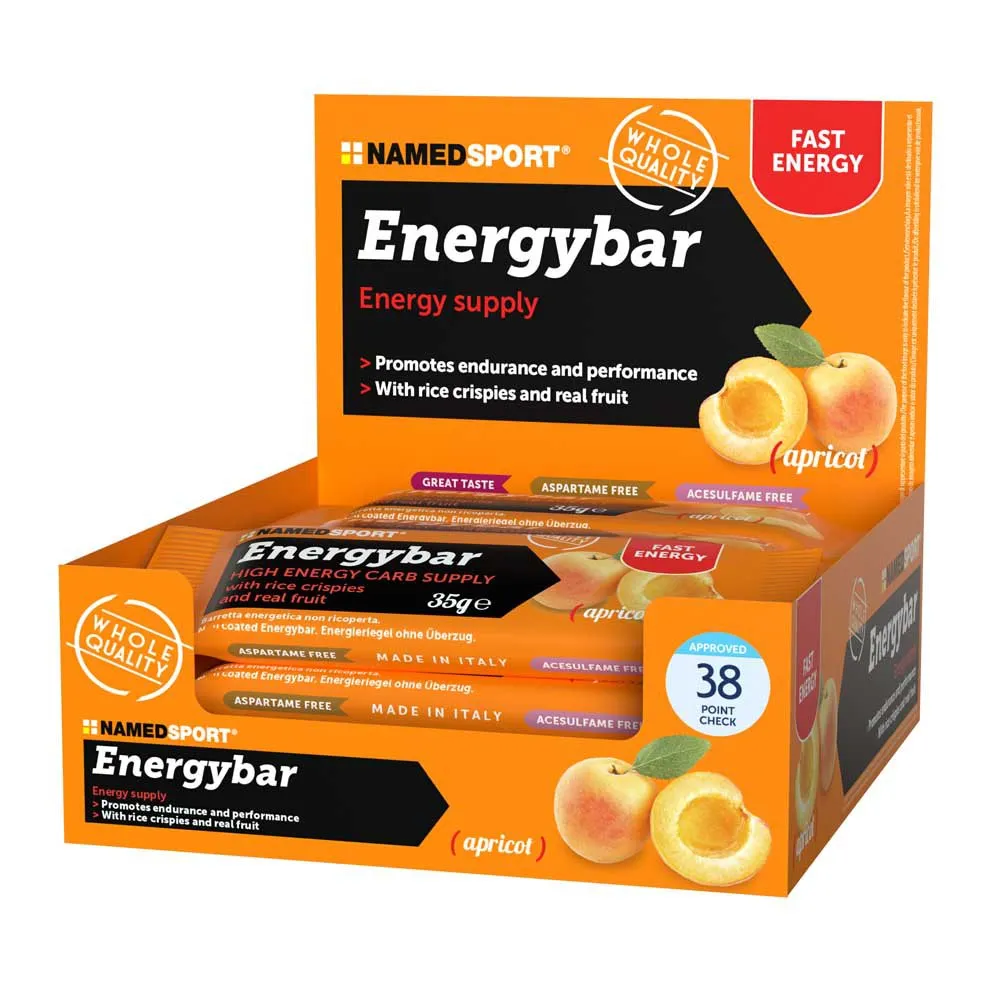 NAMEDSPORT Låda Med Energibars Med Kolhydratblandning Aprikos 35g 12 Enheter, Apricot, One Size NAMEDSPORT Låda Med Energibars Med Kolhydratblandning Aprikos 35g 12 Enheter, Apricot, One Size