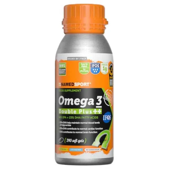 NAMEDSPORT Omega 3 ++ Låda Med Energigeler Neutral Smak 240 Enheter, Multicolor, One Size