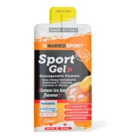 NAMEDSPORT Sport Glucogenetic Formula Låda Med Energigeler Citron Iste 25ml 32 Enheter