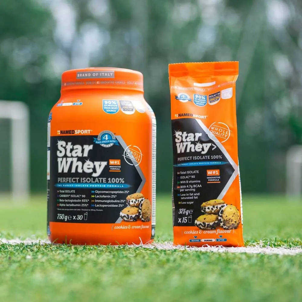 NAMEDSPORT Star Vassleproteinisolat Kakor Och Grädde 375g, Multicolor, One Size