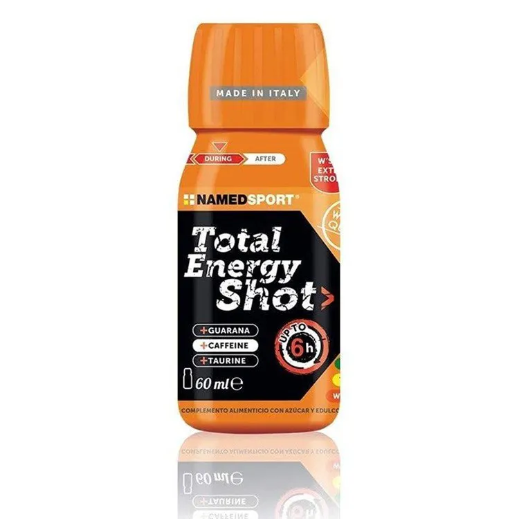 NAMEDSPORT Total Energy Shot Dryckeslåda Apelsin 60ml 25 Enheter, Black, One Size