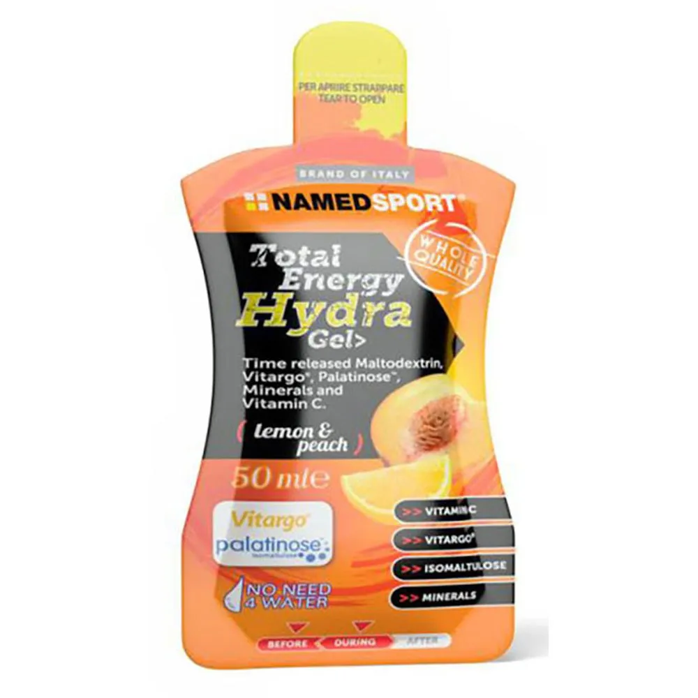 NAMEDSPORT Total Hydra Låda Med Energigeler Citron Och Persika 40ml 32 Enheter, Lemon / peach, One Size NAMEDSPORT Total Hydra Låda Med Energigeler Citron Och Persika 40ml 32 Enheter, Lemon / peach, One Size