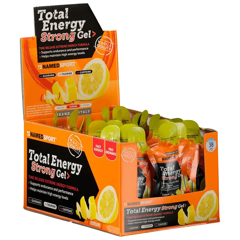 NAMEDSPORT Totalstrong Låda Med Energigeler Citron 40ml 24 Enheter, Lemon, One Size NAMEDSPORT Totalstrong Låda Med Energigeler Citron 40ml 24 Enheter, Lemon, One Size