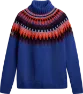 Napapijri Men's Nathaniel Turtleneck Jumper, Blue Jacquard