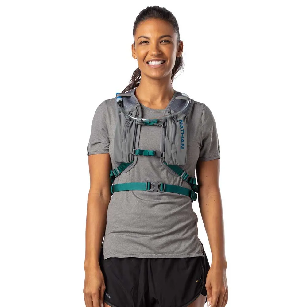 Nathan Crossover Pack 10l Hydreringsväst, Charcoal / marine blue, One Size