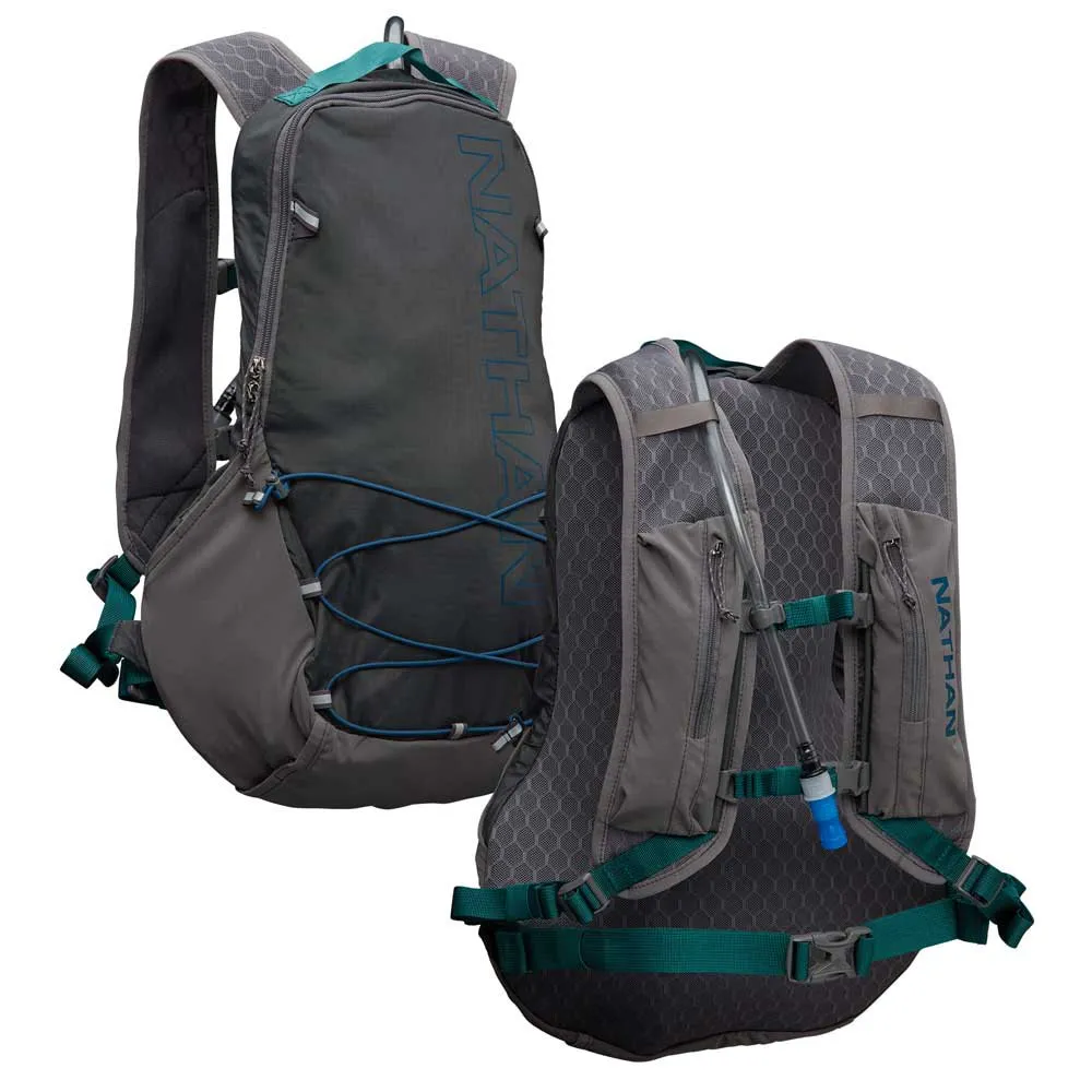 Nathan Crossover Pack 10l Hydreringsväst, Charcoal / marine blue, One Size