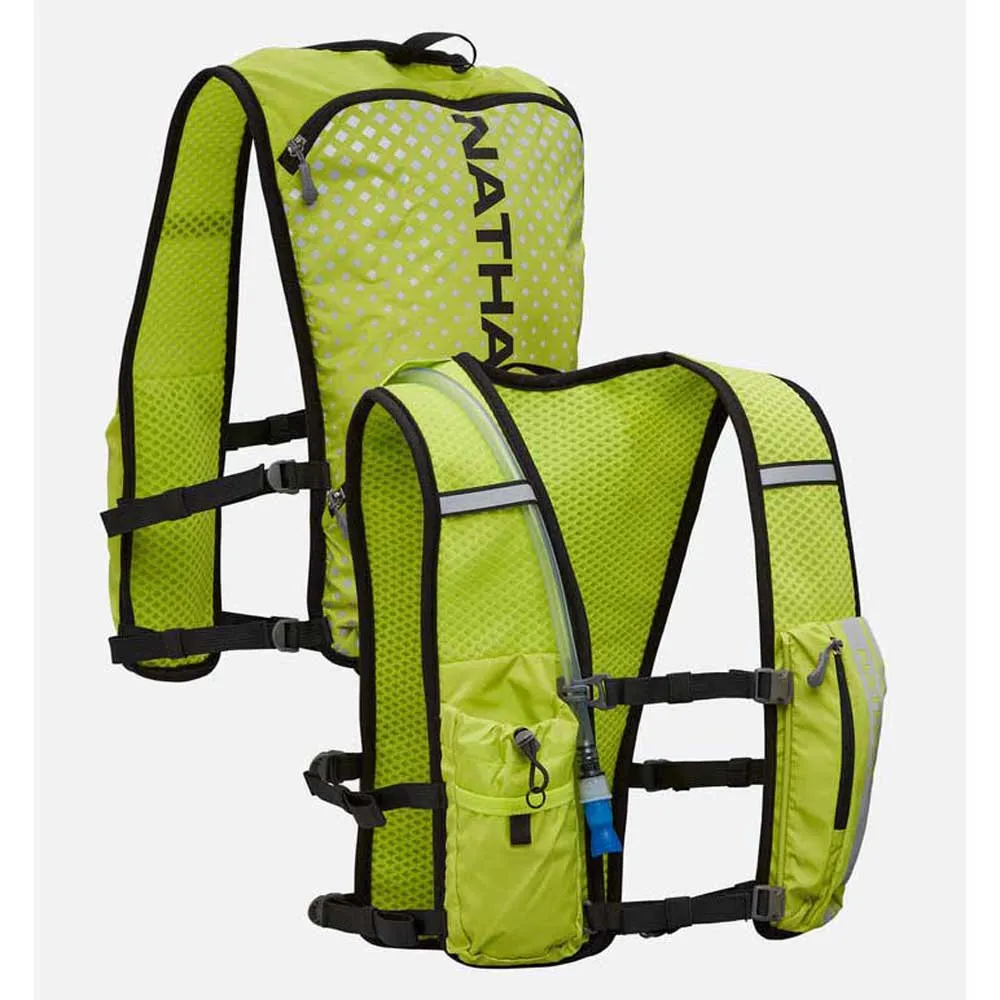 Nathan Hypernight Quickstart 2.0 4l Hydreringsväst, Hi vis yellow / geo print, One Size